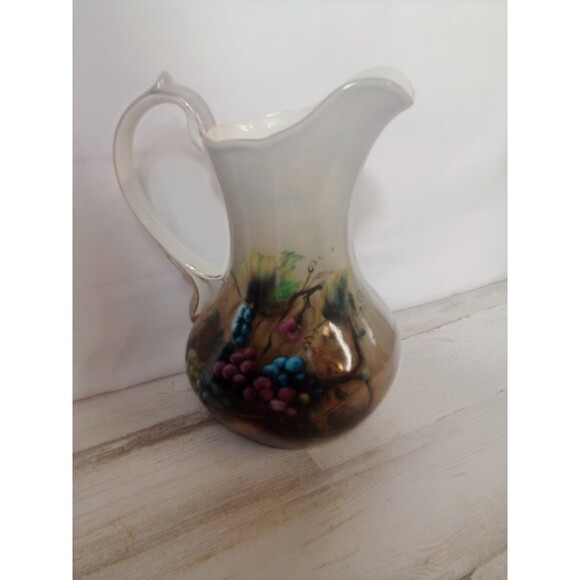 Vineyard Blessings By Lisa White Arts Uniq  Inc China Pitcher - Picture 16 of 16